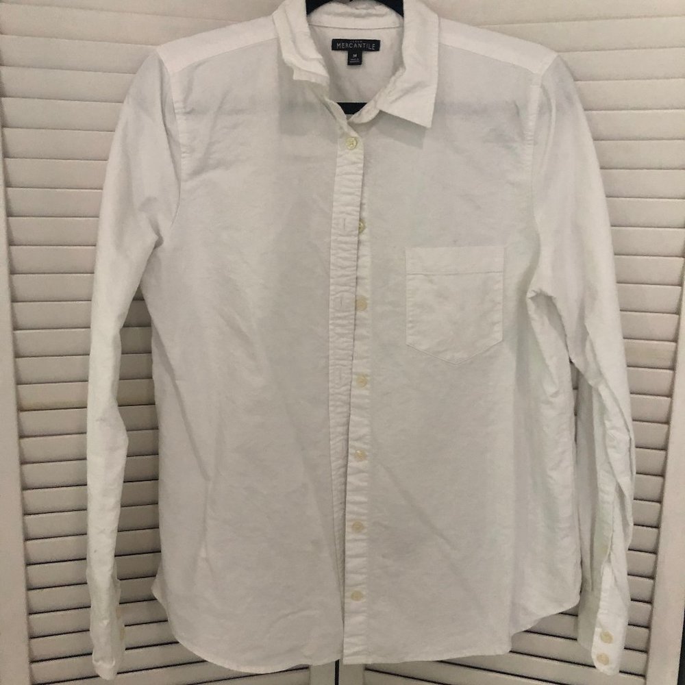 White button down